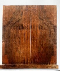 AAA Grade Flamed Bastogne Walnut Oud Ribs Set No9