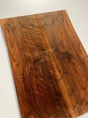 AAA Bastogne Walnut Drop Top Luthier Guitar Figured Wood Bookmatched Set No71