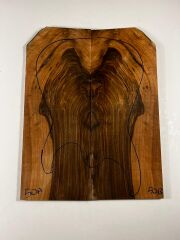 Turkish Black Walnut Drop Top Luthier Guitar Figured Wood Bookmatched Set No:50