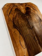 Turkish Black Walnut Drop Top Luthier Guitar Figured Wood Bookmatched Set No:50