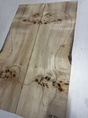 AA Grade Poplar Mappa Burl Bookmatched Guitar Drop Top Luthier Tonewood #28