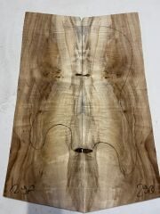 A Grade Poplar Mappa Burl Bookmatched Guitar Drop Top Luthier Tonewood #29