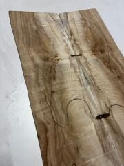 A Grade Poplar Mappa Burl Bookmatched Guitar Drop Top Luthier Tonewood #29
