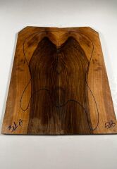 Turkish Walnut Drop Top Luthier Guitar Figured Wood Bookmatched Set No:51