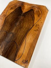 Turkish Walnut Drop Top Luthier Guitar Figured Wood Bookmatched Set No:51