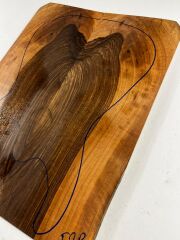 Turkish Black Drop Top Luthier Guitar Figured Wood Bookmatched Set No:52