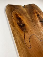 Turkish Walnut Drop Top Luthier Guitar Figured Wood Bookmatched Set No:54