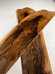 Turkish Burl Walnut Drop Top Luthier Guitar Figured Wood Bookmatched Set No:56