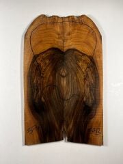 Turkish Burl Walnut Drop Top Luthier Guitar Figured Wood Bookmatched Set No:57