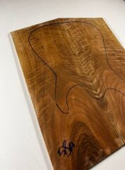 Turkish Burl Walnut Drop Top Luthier Guitar Figured Wood Bookmatched Set No:58