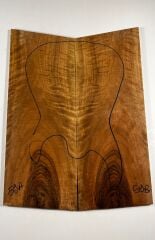 Turkish Burl Walnut Drop Top Luthier Guitar Figured Wood Bookmatched Set No:59