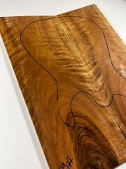 Turkish Burl Walnut Drop Top Luthier Guitar Figured Wood Bookmatched Set No:59