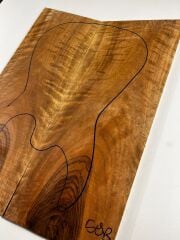 Turkish Burl Walnut Drop Top Luthier Guitar Figured Wood Bookmatched Set No:59