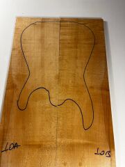Figured Maple Drop Top Luthier Guitar Figured Wood Bookmatched Set No:10