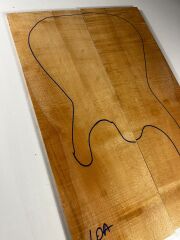 Figured Maple Drop Top Luthier Guitar Figured Wood Bookmatched Set No:10