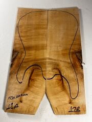 Figured Maple Drop Top Luthier Guitar Figured Wood Bookmatched Set No:12