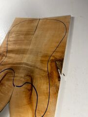 Figured Maple Drop Top Luthier Guitar Figured Wood Bookmatched Set No:12