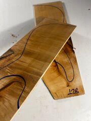 Figured Maple Drop Top Luthier Guitar Figured Wood Bookmatched Set No:12