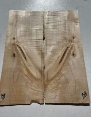 Figured Maple Drop Top Luthier Guitar Figured Wood Bookmatched Set No:14