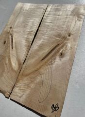 Figured Maple Drop Top Luthier Guitar Figured Wood Bookmatched Set No:14