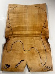 Figured Maple Drop Top Luthier Guitar Figured Wood Bookmatched Set No:19