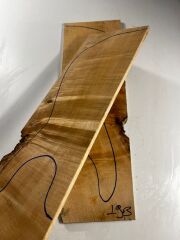 Figured Maple Drop Top Luthier Guitar Figured Wood Bookmatched Set No:19