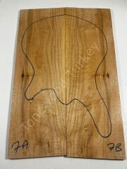 AA Grade Curly Maple Drop Top Luthier Guitar Figured Wood Bookmatched Set No:7