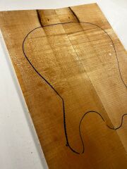 Figured Maple Drop Top Luthier Guitar Figured Wood Bookmatched Set No:8