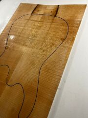 Figured Maple Drop Top Luthier Guitar Figured Wood Bookmatched Set No:8