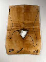 Figured Maple Drop Top Luthier Guitar Figured Wood Bookmatched Set No:20