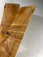 Figured Maple Drop Top Luthier Guitar Figured Wood Bookmatched Set No:20