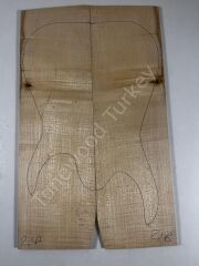 Figured Maple Drop Top Luthier Guitar Figured Wood Bookmatched Set No:21