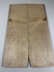 Figured Maple Drop Top Luthier Guitar Figured Wood Bookmatched Set No:21