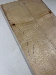 Figured Maple Drop Top Luthier Guitar Figured Wood Bookmatched Set No:21