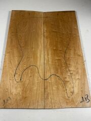 A Grade Quilted Maple Drop Top Luthier Guitar Figured Wood Bookmatched Set No:1
