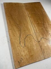 A Grade Quilted Maple Drop Top Luthier Guitar Figured Wood Bookmatched Set No:1