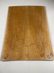 A Grade Quilted Maple Drop Top Luthier Guitar Figured Wood Bookmatched Set No:2