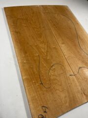 A Grade Quilted Maple Drop Top Luthier Guitar Figured Wood Bookmatched Set No:2