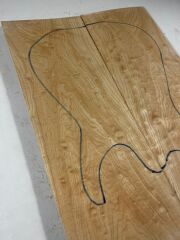 AAA Grade Quilted Maple Drop Top Luthier Guitar Figured Wood Bookmatched Set No:4