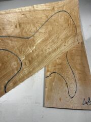 AAA Grade Quilted Maple Drop Top Luthier Guitar Figured Wood Bookmatched Set No:4