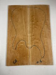 AA Grade Quilted Maple Drop Top Luthier Guitar Figured Wood Bookmatched Set No:5