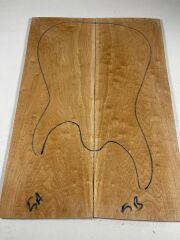 AA Grade Quilted Maple Drop Top Luthier Guitar Figured Wood Bookmatched Set No:5
