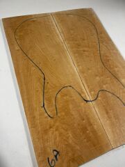 AA Grade Quilted Maple Drop Top Luthier Guitar Figured Wood Bookmatched Set No:6