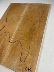 AA Grade Quilted Maple Drop Top Luthier Guitar Figured Wood Bookmatched Set No:6