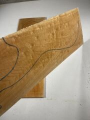 AA Grade Quilted Maple Drop Top Luthier Guitar Figured Wood Bookmatched Set No:6