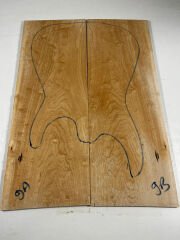 AA Grade Quilted Maple Drop Top Luthier Guitar Figured Wood Bookmatched Set No:9