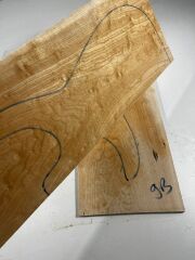 AA Grade Quilted Maple Drop Top Luthier Guitar Figured Wood Bookmatched Set No:9