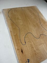 A Grade Quilted Maple Drop Top Luthier Guitar Figured Wood Bookmatched Set No:10