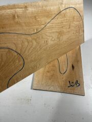 A Grade Quilted Maple Drop Top Luthier Guitar Figured Wood Bookmatched Set No:10