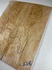 AAA Grade Quilted Maple Drop Top Luthier Guitar Figured Wood Bookmatched Set No:11